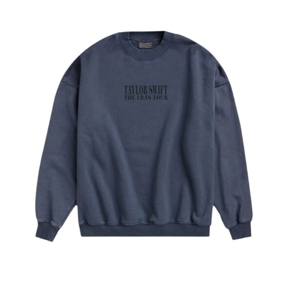 Taylor Swift | Eras Tour 2024 Official Merch Crew Neck Blue Sweatshirt | New - Picture 3 of 13